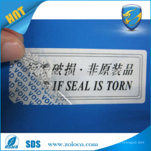 Best Selling Hot Chinese Products PET Custom logo Security Type Shenzhen ZOLO thermal transfer labels